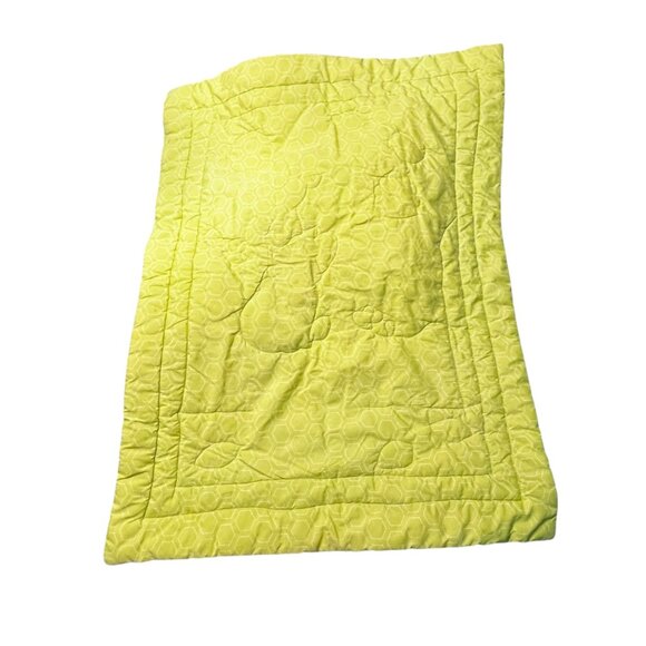 Vintage Disney Baby Winnie The Pooh Green Crib Quilt - Pooh, Piglet, Eeyore - Picture 3 of 6